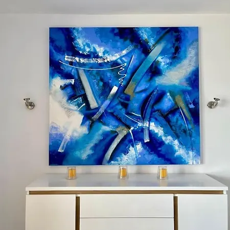 Sicht Auf Ifach, Hafen Und Lägenhet